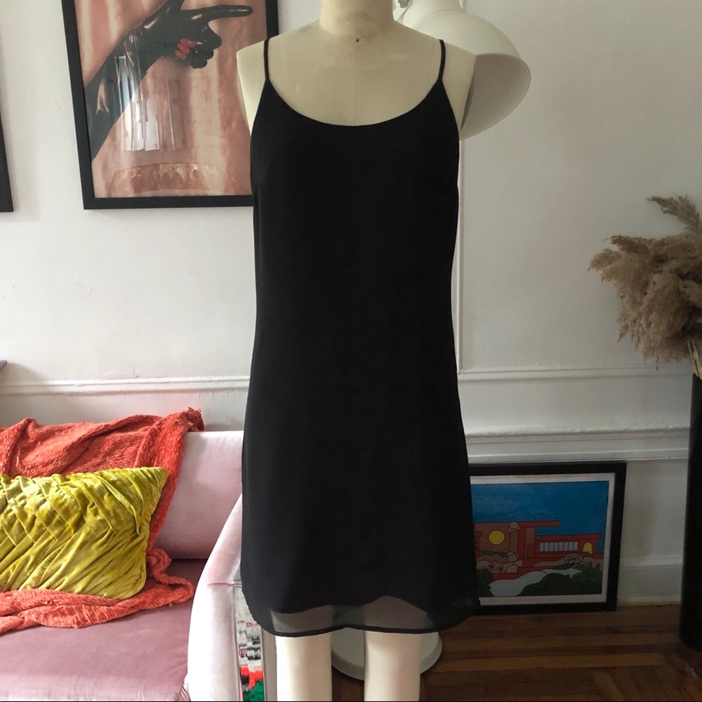Vintage Chiffon Slip Mini Dress